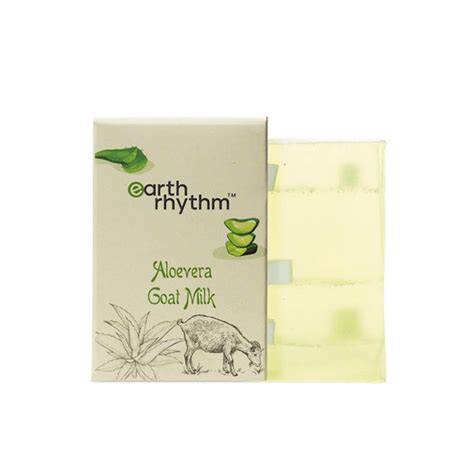 Foxy.in : Buy Earth Rhythm Aloe Vera Gel Soap with Goat Milk (100g ...