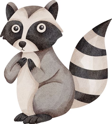 Cute Raccoon Clip Art