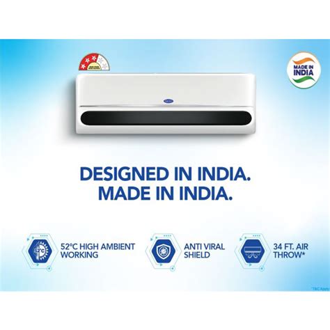 Buy Carrier 1 Ton 3 Star 12K INDUS DXI Hybridjet Inverter with SE(KW ...