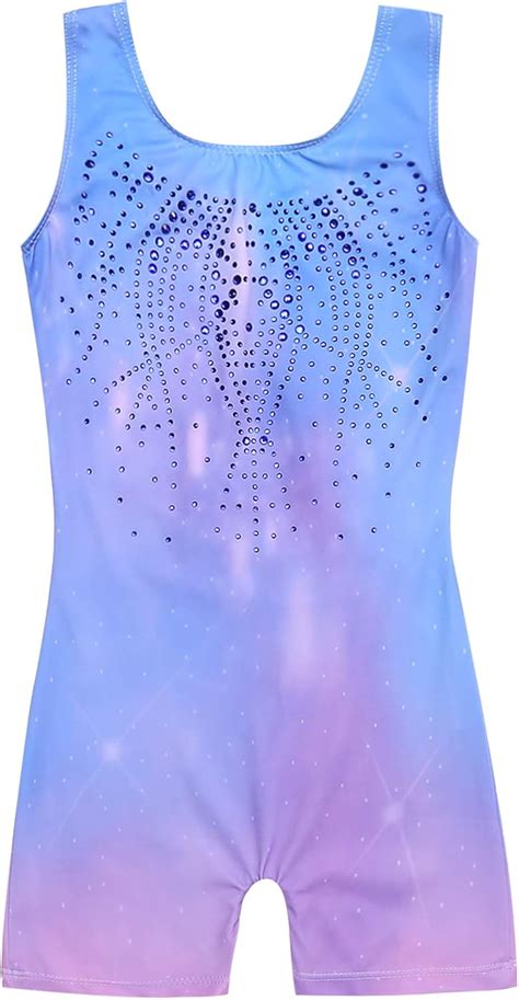 Buy Zaclotre Kid Girls Gymnastic Leotard Sparkly Shiny Diamond Ballet ...
