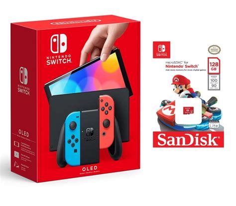 Buy Nintendo Switch OLED (Sw Oled) Model w/ Neon Red & Neon Blue Jo ...