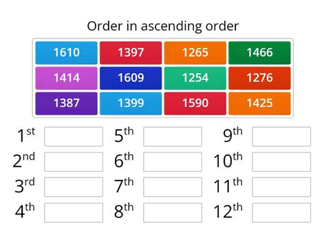 Image result for Ordering 4 Digit Numbers