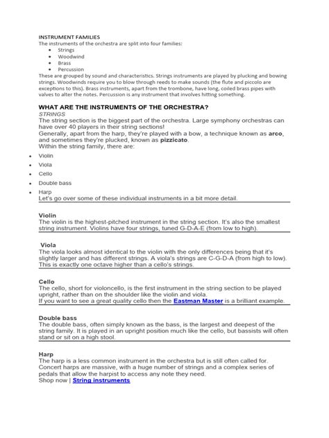 Image result for Types of Instrument Groups