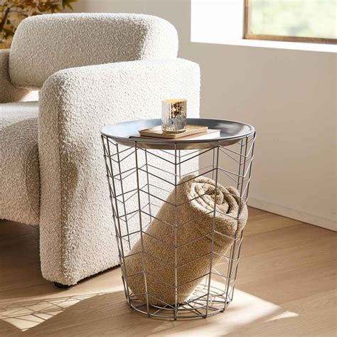 Brody Accent Table, Silver