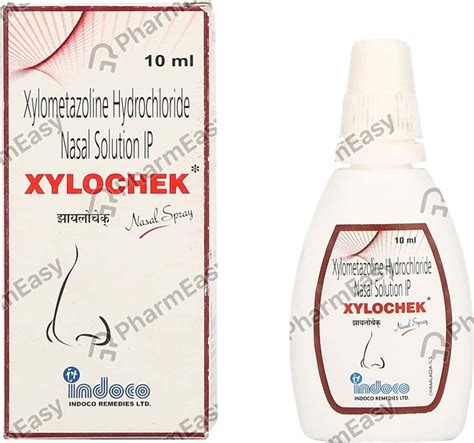 Xylochek 0.1 %W/V Nasal Spray (10): Uses, Side Effects, Price & Dosage ...