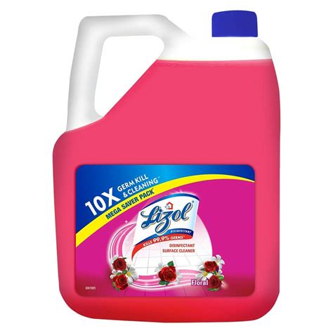 Lizol Disinfectant Surface & Floor Cleaner Liquid, Floral - 5 L: Amazon ...