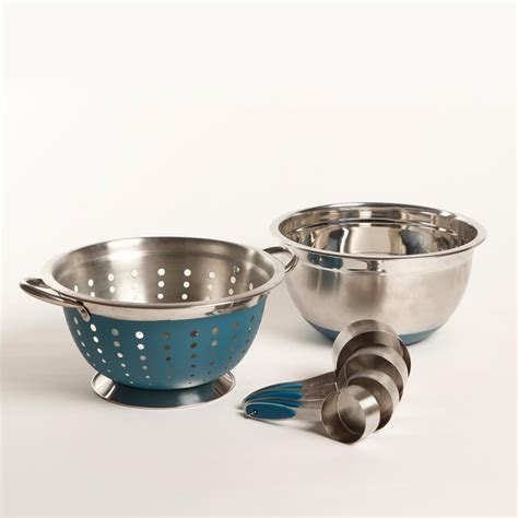 Buy Food Icon Silver Stainless Steel Kitchen Accessories - Set of 6 ...