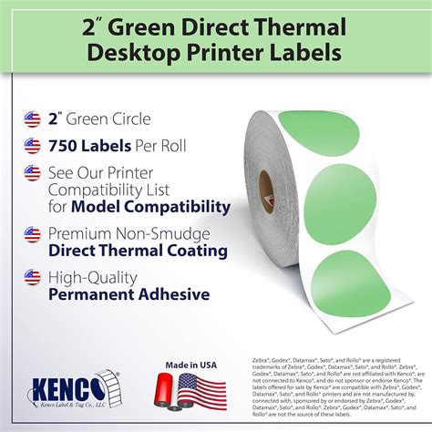 Kenco 2” Circle Direct Thermal Perforated Stickers India | Ubuy