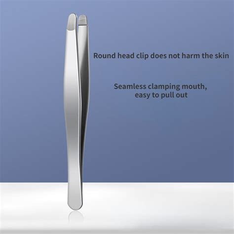 Stainless Steel Round Tweezers for Eyebrows and Eyelashes – CRAZE