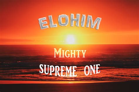 What Does Elohim Mean