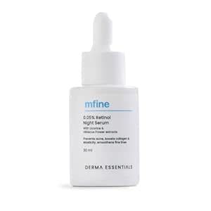 mfine Derma Essentials 0.05% Retinol Night Serum, 30 ml : Amazon.in: Beauty