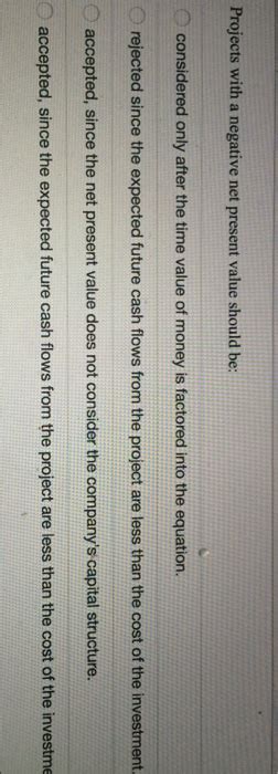 Negative Net Present Value Example 的图像结果