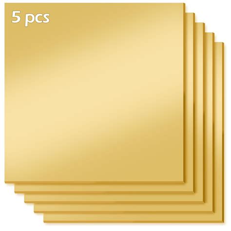 JINMURY Gold Mirror Acrylic Sheets, 5 Pack, 12 x 12 India | Ubuy
