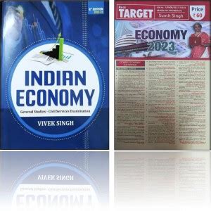 Indian Economy By Vivek Singh 6th Edition 2022-23 + Real Target Economy ...