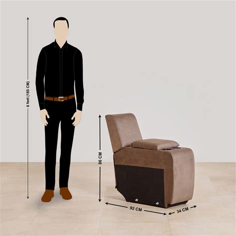 Buy Denver Fabric 4-Seater Recliner Set with Console - Brown from Home ...