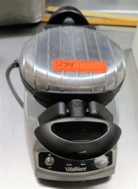 Villaware Classic Waffle Maker w/ Shape Attachments