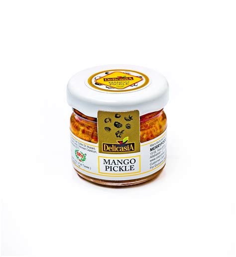 MANGO PICKLE GLASS BOTTLE 25GM X 72 PCS INSTITUTIONAL PACK – DELICASIA