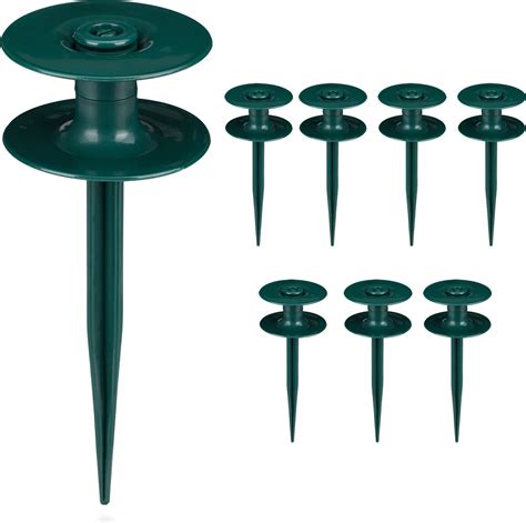 Relaxdays tuinslang geleider - set van 8 - slanggeleider - kunststof ...