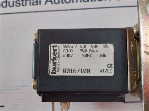 Burkert 0256 A 5,0 Nbr Ms Solenoid Valve 230V – Aeliya Marine Tech