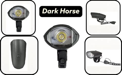 Dark Horse® Bicycle CE Standard 3 Mode 250 Lumens Front Light & 140 Db ...