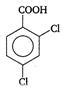 Dichlorobenzoic acid xrightarrow textMononitration Product (only one ...