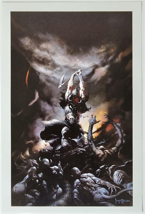 Frank Frazetta, Death Dealer, Battle, Fantasy Art, 1999 Vintage Book ...
