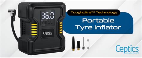 Ceptics Portable 150PSI Tyre Inflator for Car Compressor Air Pump ...