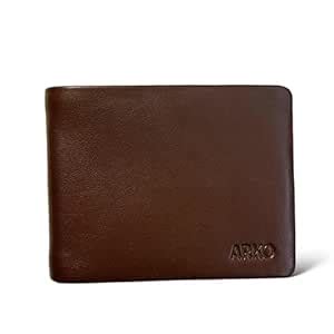 Buy DESO Genuine Leather Premium Men's Bifold Wallet Purse with Card ...