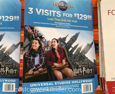 Universal Studios Hollywood 3 Visit Ticket | Costco Weekender