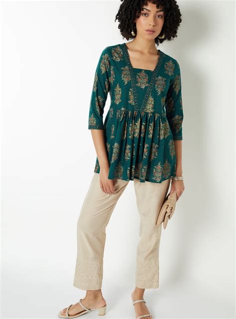 Buy Women Embroidered A-line Tunic Online at just Rs. 499.0 ...