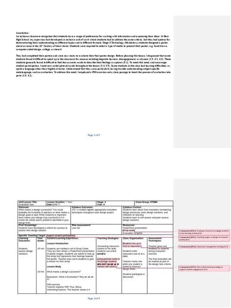 Image result for Lesson Plan Assessment Examples