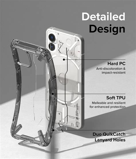 Buy Nothing Phone (2) Back Cover Case | Fusion X - Smoke Black