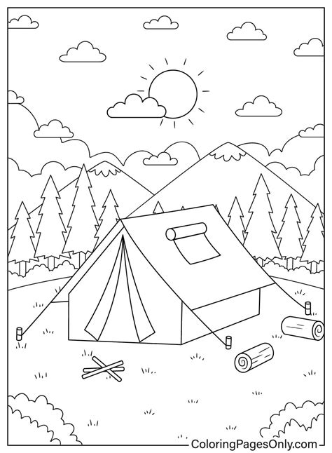 Printable Camping Coloring Pages Coloring Pages