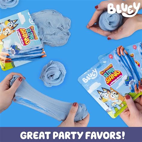 Horizon Group USA Bluey SlimySand Party Pack, 6-Pack, Blue Raspberry ...