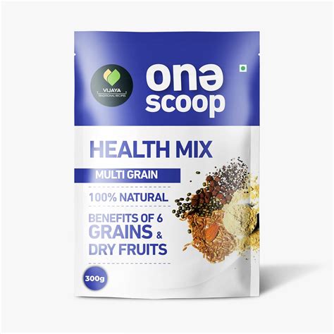 Vijaya Food One Scoop Multi Grain Health Mix 300g (Pack of 2) : Amazon ...