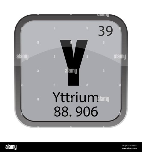 Y 39 symbol. Thirty nine element. Yttrium name text. 88.906 atomic mass Stock Vector Image & Art ...