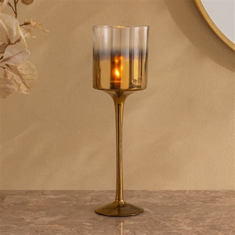 Buy Ember Opt Lumiere Glass Pedestal T-Light Holder - Large from Home ...