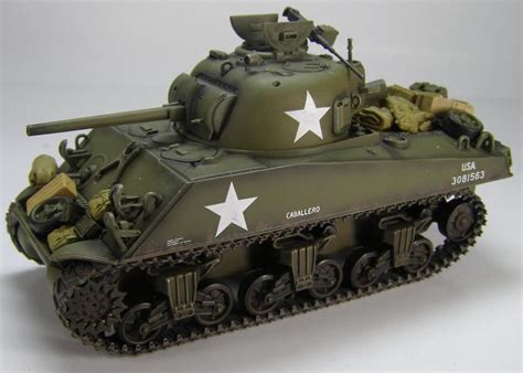 Sherman M4A3 75mm caballero 6th Armored Division 69th Tank Battalion
