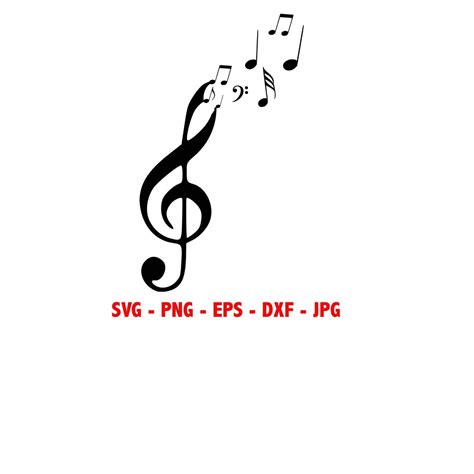 Buy Musical Notes Floating Instant Download SVG, PNG, EPS, Dxf, Jpg ...