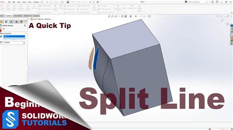 How to Use Split Line in SolidWorks 的图像结果