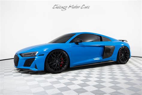 Used 2021 Audi R8 5.2 Quattro V10 Performance Rare Riviera Blue! AMS Alpha 12 Twin Turbo Package ...