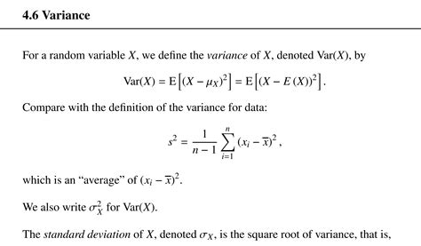 Image result for Variance of a Random Variable