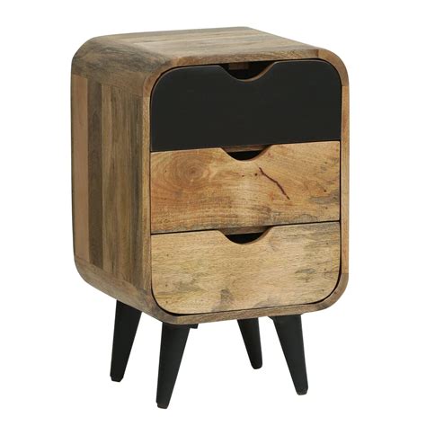 Buy Braithwaite Bedside Table Black Online in India | The Home Dekor