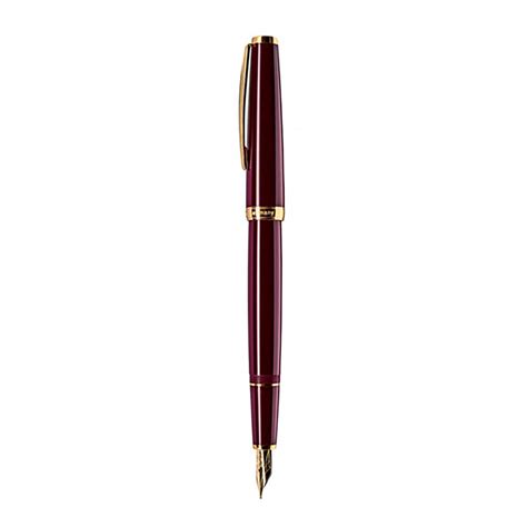 Cleo Skribent Classic Fountain Pen, Maroon - 14K Gold Nib – Makoba