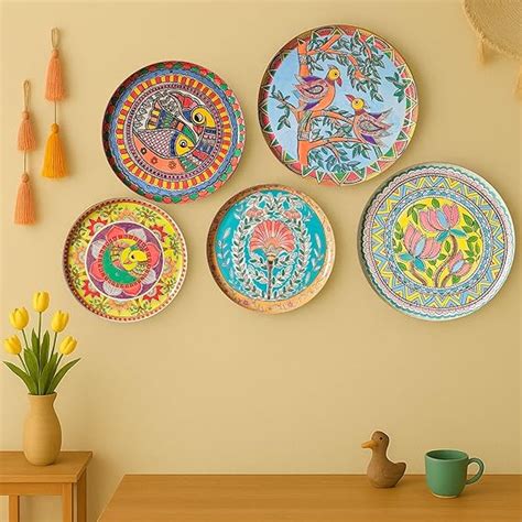 RITUALISTIC Madhubani Wall Plate for home decor | metal wall decor ...