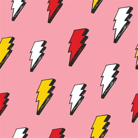 Lightning seamless pattern vector illustration vector illustration ...