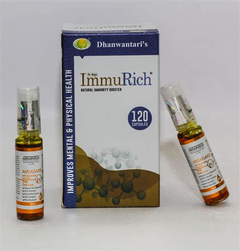 Buy Dhanwantari's Immurich Immunity Boosters for Adults - 120 Cap| A2 ...