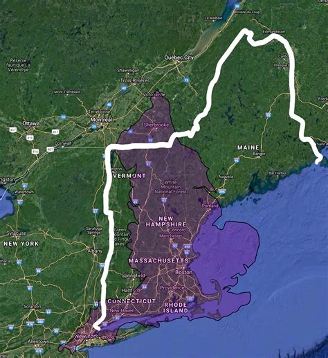 England v.s. New England (Size Comparison) | World geography, Urban mapping, Vermont mountains