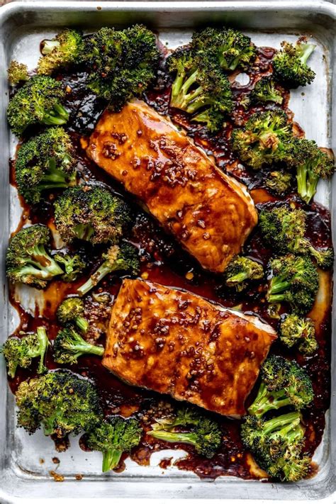 Sheet Pan Teriyaki Salmon & Broccoli Recipe