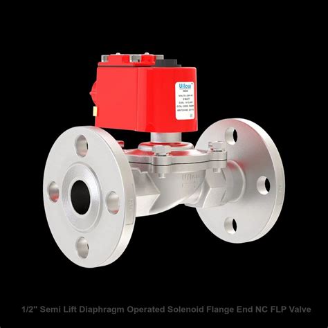 Solenoid Valves - 1/2" Semi Lift Diaphragm Operated Solenoid Flange End ...